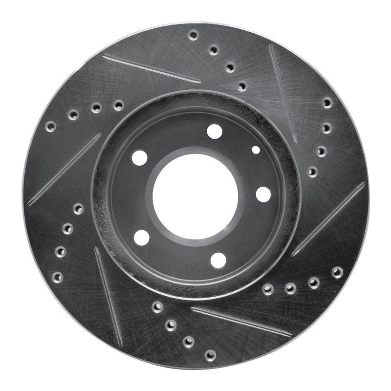R1 Concepts R1 92-95 Mazda MPV Front Left Drilled & Slotted Silver Brake Rotor