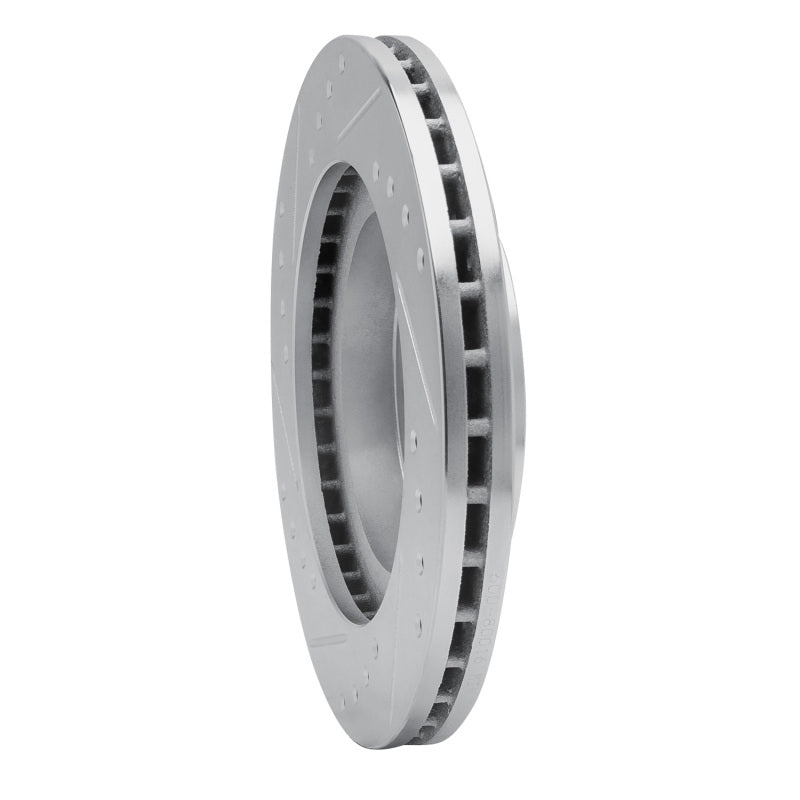 R1 Concepts R1 88-92 Ford Probe Front Right Drilled & Slotted Silver Brake Rotor
