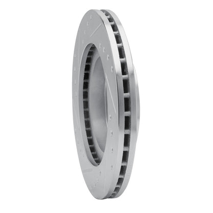 R1 Concepts R1 88-92 Ford Probe Front Right Drilled & Slotted Silver Brake Rotor