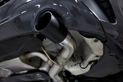 Dinan 19-26 BMW 330i (G20)/21-26 BMW 430i (G22) Valved Axleback Exhaust System - Black Tips
