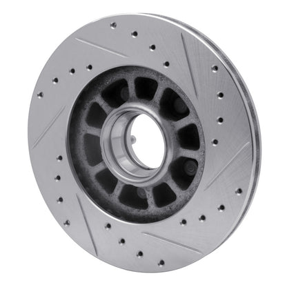 R1 Concepts R1 83-92 Ford BRONCO II Front Left Drilled & Slotted Silver Brake Rotor