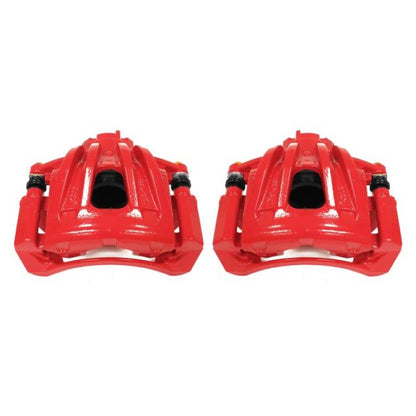 PowerStop Power Stop 02-07 Jeep Liberty Front Red Calipers w/Brackets - Pair