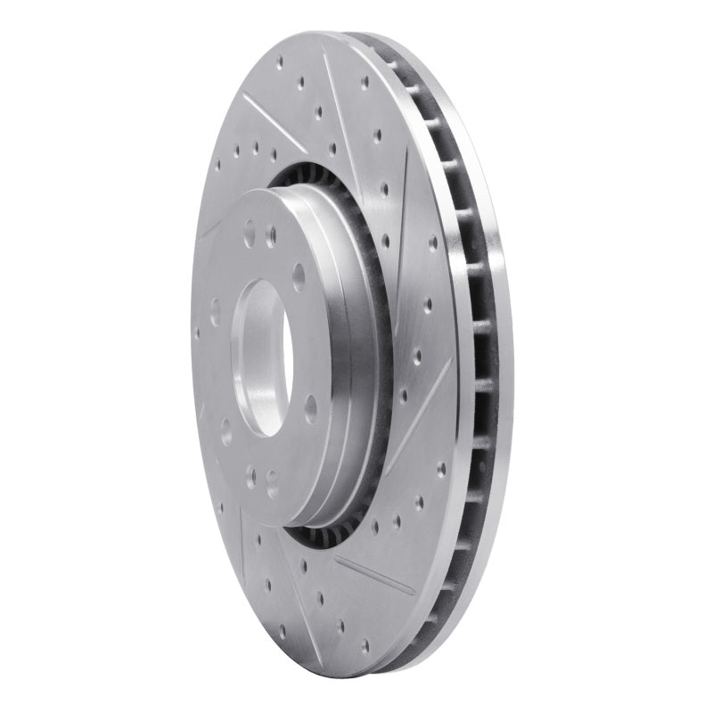 R1 Concepts R1 02-09 Buick Rainier Front Right Drilled & Slotted Silver Brake Rotor