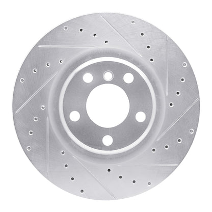 R1 Concepts R1 12-20 BMW 118i (Mexico) Rear Right Drilled & Slotted Silver Brake Rotor
