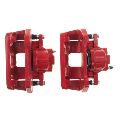 PowerStop Power Stop 07-18 Jeep Wrangler JK Front Red Caliper Pair w/Bracket