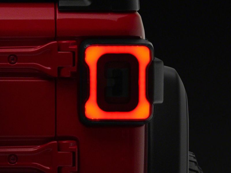 Raxiom 18-23 Jeep Wrangler JL Axial Series Carver LED Tail Lights- Black Housing (Smoked Lens)