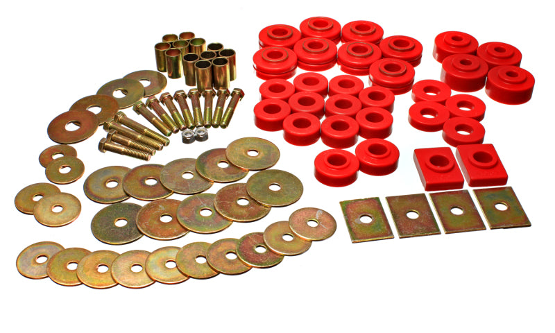 Energy Suspension 64-67 Buick Century/Regal/Grand National/Skylark/Special Red Body Mount Set