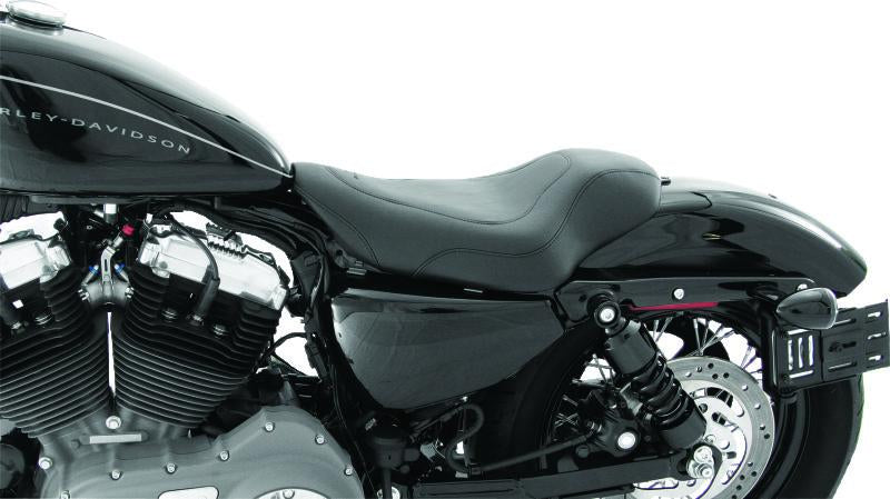 Mustang Motorcycle Mustang 04-21 Harley Sportster 3.3 GAL Tripper Solo Seat - Black