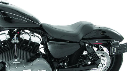 Mustang Motorcycle Mustang 04-21 Harley Sportster 3.3 GAL Tripper Solo Seat - Black