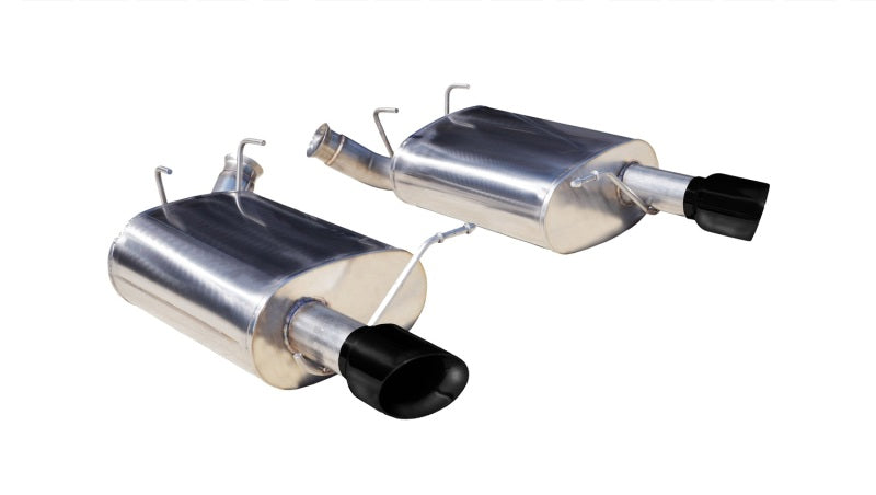 CORSA Performance Corsa 2011-2014 Ford Mustang 3.7L V6 Black Sport Axle-Back Dual Rear Exhaust