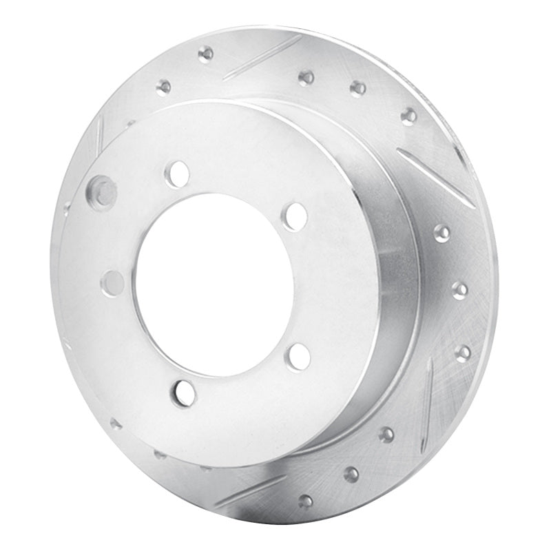 R1 Concepts R1 97-04 Mitsubishi DIAMANTE Rear Left Drilled & Slotted Silver Brake Rotor