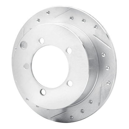 R1 Concepts R1 97-04 Mitsubishi DIAMANTE Rear Left Drilled & Slotted Silver Brake Rotor