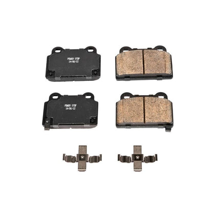 PowerStop Power Stop 08-15 Mitsubishi Lancer Rear Z17 Evolution Ceramic Brake Pads w/Hardware