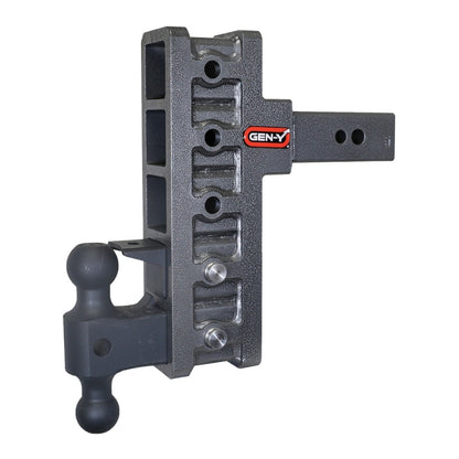 GEN-Y Hitch Gen-Y Mega Duty 2.5in Shank 9in Offset Drop 32K Hitch w/GH-0161 Dual-Ball/GH-0162 Pintle Lock