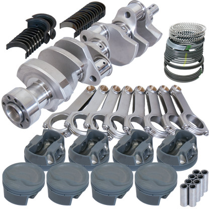 Eagle Chevy 350 1Pc 3.750in Crank 6.000in H-Beam -16cc Inv Dome 4.060in Pistons Balanced Assembly