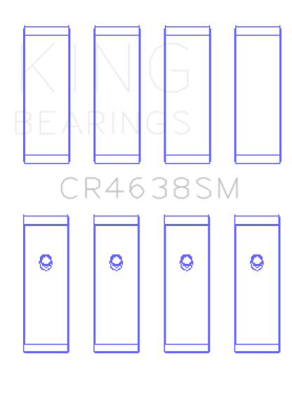 King Engine Bearings Nissan MR18DE / MR20DE (Size 0.25 Oversized) Rod Bearing Set