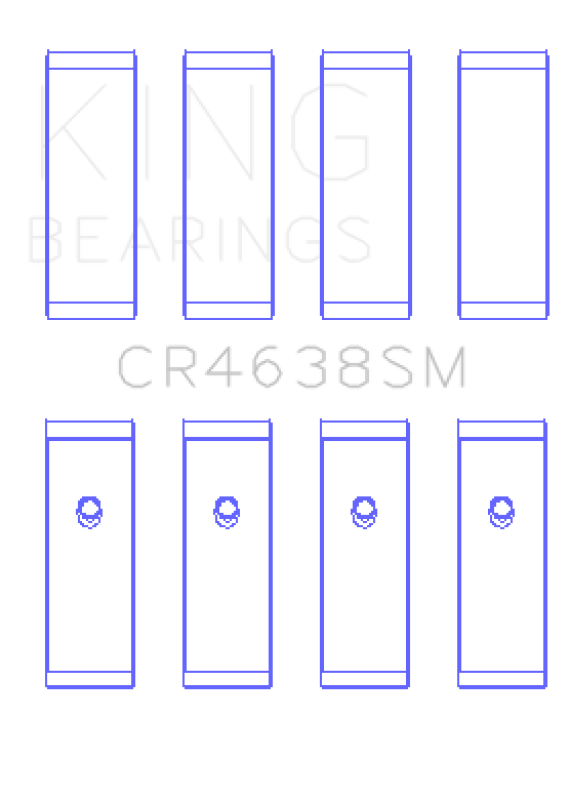 King Engine Bearings Nissan MR18DE / MR20DE (Size 0.75 Oversized) Rod Bearing Set
