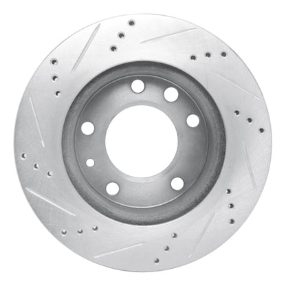 R1 Concepts R1 2002-2006 Dodge Sprinter 3500 Front Right Drilled & Slotted Silver Brake Rotor