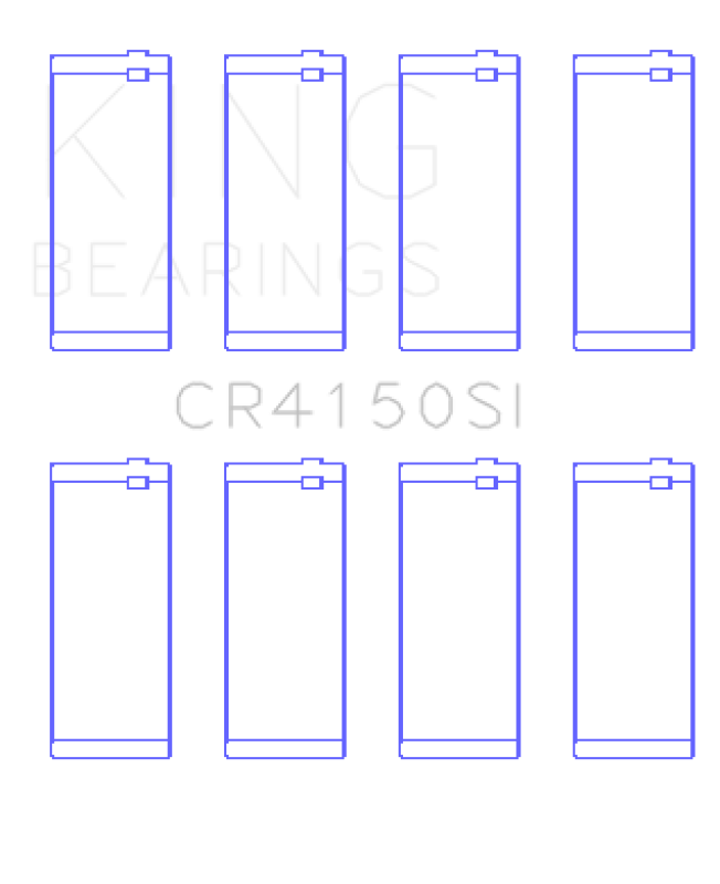 King Engine Bearings Ford ZETec 1.6/1.8/2.0 (Size +0.75mm) Connecting Rod Bearing Set