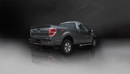 CORSA Performance Corsa 2011-2014 Ford F-150 5.0L V8 Polished Sport Cat-Back Exhaust