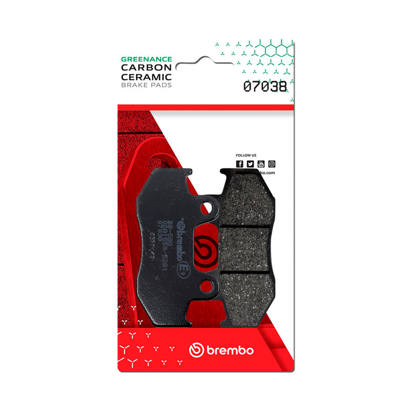 Brembo Powersports Brembo Honda Ch/Honda Ses/Honda Ps/Honda Sh/Honda Lead Carbon Ceramic Brake Pad - Front