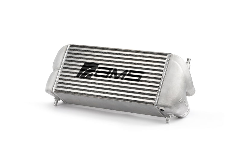 AMS Performance 2015+ Ford F-150 & Raptor 2.7L/3.5L EcoBoost Stock Loc. Intercooler (Silver w/ Logo)