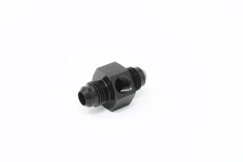 Aeromotive VaporWorx Gauge Setting Fitting Adapter - (1) AN-06 Male-Male Union & 1/8in NPT Port