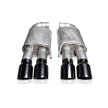 Stainless Works 18-21 Mustang GT Axle Back Redline Exhaust - Black Tips
