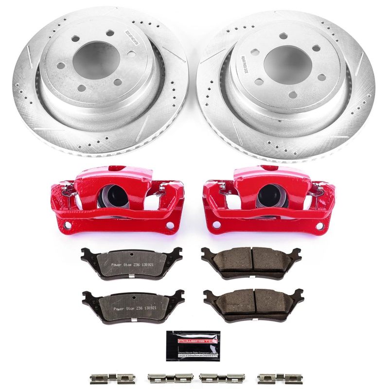 PowerStop Power Stop 12-18 Ford F-150 Rear Z36 Truck&Tow Kit w/Cals