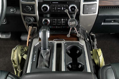 DV8 Offroad 15-20 Ford F150 / 17-21 Ford F250/F350 Center Console Molle Panels & Device Mount