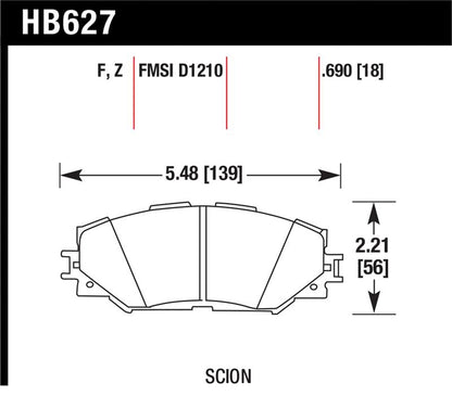 Hawk Performance Ceramic Street Brake Pads