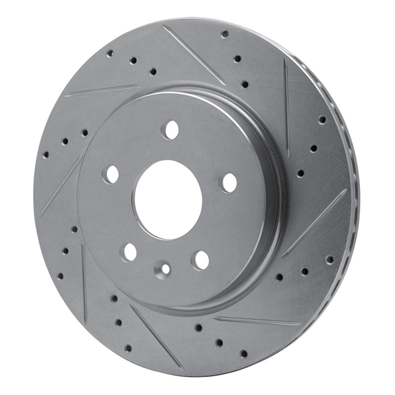R1 Concepts R1 10-25 Buick Regal Rear Right Drilled & Slotted Silver Brake Rotor
