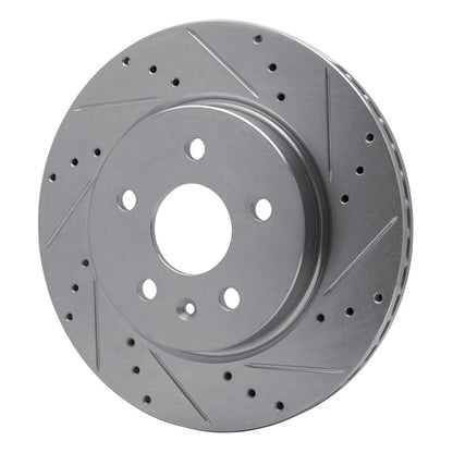 R1 Concepts R1 10-25 Buick Regal Rear Right Drilled & Slotted Silver Brake Rotor