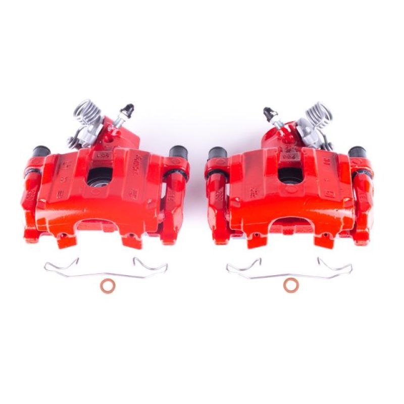 PowerStop Power Stop 04-13 Mazda 3 Rear Red Calipers w/Brackets - Pair