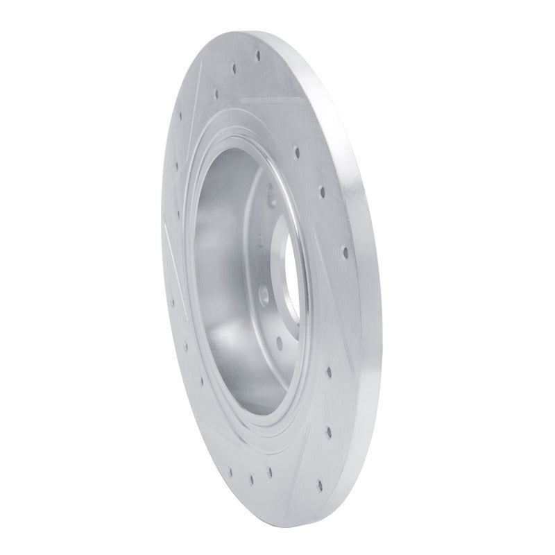 R1 Concepts R1 16-25 Buick Regal TOURX Rear Right Drilled & Slotted Silver Brake Rotor