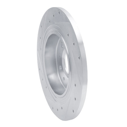 R1 Concepts R1 16-25 Buick Regal TOURX Rear Right Drilled & Slotted Silver Brake Rotor
