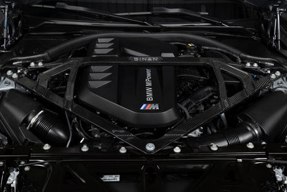 Dinan 21-27 BMW M2/M3/M4 (G80/G82/G83/G87) Gloss Carbon Fiber Strut Tower Brace - Front