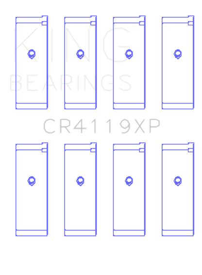 King Engine Bearings King Mitsubishi 4G91/4G92/4G93 16V XP - Series Performance Rod Bearing Set - Size STD