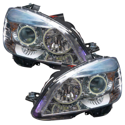 ORACLE Lighting Oracle 08-11 Mercedes Benz C-Class Pre-Assembled Headlights - Chrome Housing - White