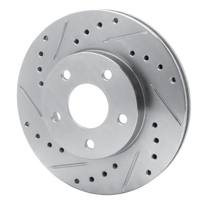 R1 Concepts R1 82-84 Buick SKYHAWK Front Left Drilled & Slotted Silver Brake Rotor