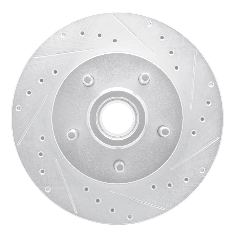 R1 Concepts R1 93-95 Chevrolet G10 Front Right Drilled & Slotted Silver Brake Rotor