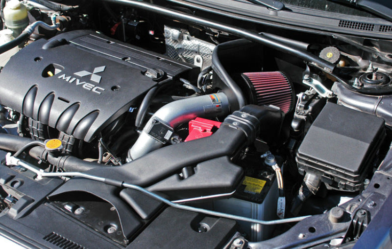 K&N Engineering K&N 07 Mitsubishi Lancer L4-2.0L Silver Typhoon Short Ram Intake