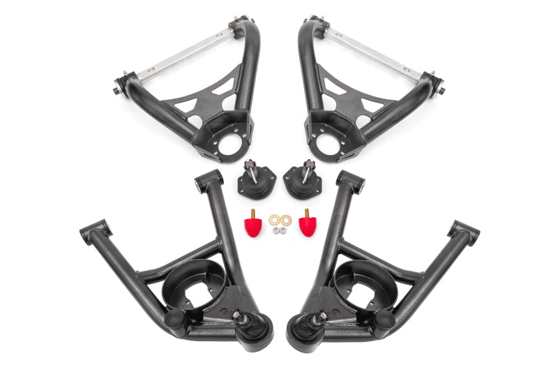 BMR Suspension BMR 64-72 A-Body Non-Adj A-Arm Kit - Black Hammertone