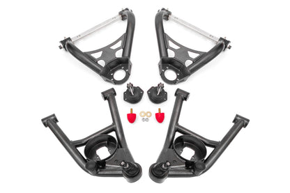 BMR Suspension BMR 64-72 A-Body Non-Adj A-Arm Kit - Black Hammertone