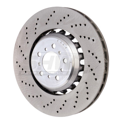 SHW Performance SHW 19-21 BMW M2 Competition 3.0L w/o Ceramic Brakes Left Front Drilled LW Brake Rotor (34118072017)