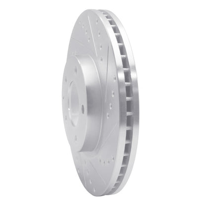 R1 Concepts R1 01-02 Mazda Millenia Front Right Drilled & Slotted Silver Brake Rotor
