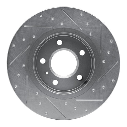 R1 Concepts R1 05-05 Buick TERRAZA Rear Left Drilled & Slotted Silver Brake Rotor