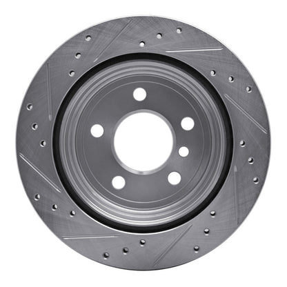 R1 Concepts R1 06-20 BMW 420i (Mexico) Rear Right Drilled & Slotted Silver Brake Rotor
