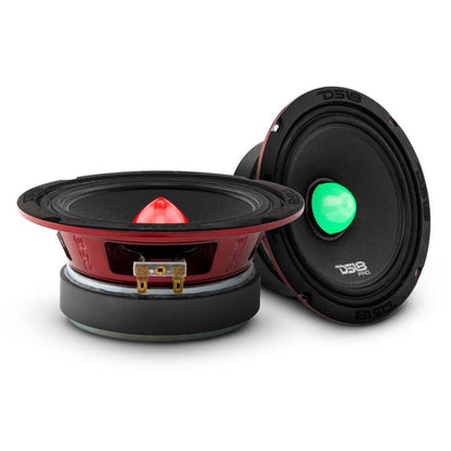 DS18 6.5in 250 Watts RMS 4 ohm Mid-Range Loudspeaker RGB Bullet Loudspeaker