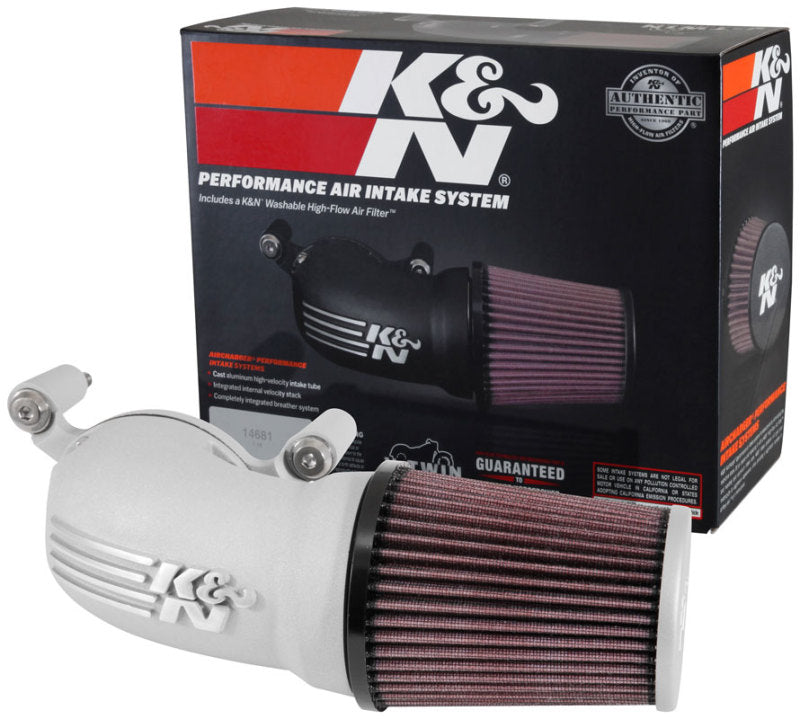 K&N Engineering K&N 08-17 Harley-Davidson Touring Models Performance Air Intake System - Silver